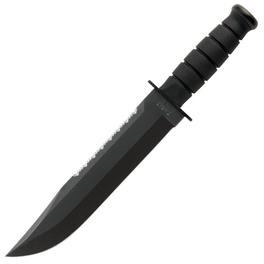 KA-BAR Big Brother, 9.375" Blade, Kraton G Handle, Leather Sheath - 2211