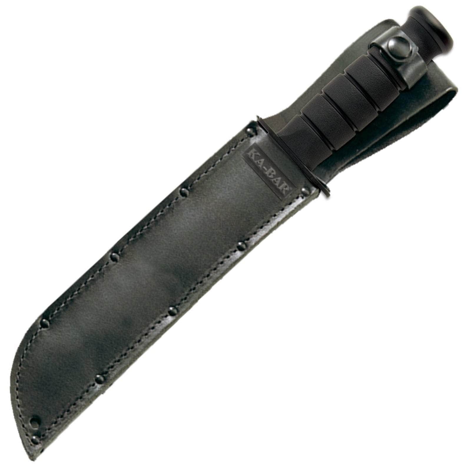 KA-BAR Big Brother, 9.375" Blade, Kraton G Handle, Leather Sheath - 2211
