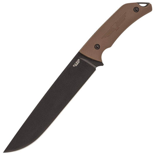 KA-BAR Jarosz Camp Turok, 8" 1095 Blade, Brown Ultramid Handle, Sheath - 7511