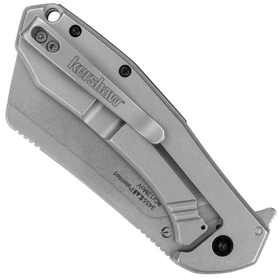 Kershaw Bracket, 3.4" Stonewashed Blade, G10/Steel Handle - 3455