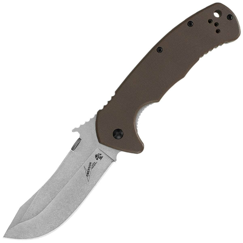 Kershaw Emerson CQC-11K D2, 3.5" Blade, Brown G10/Steel Handle - 6031D2