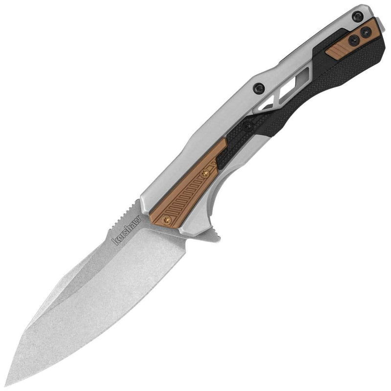 Kershaw Endgame, 3.25" D2 Blade, Steel Handle with GRN Inserts - 2095