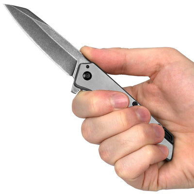Kershaw Misdirect, 2.9" SpeedSafe Blade, Stainless Steel Handle - 1365