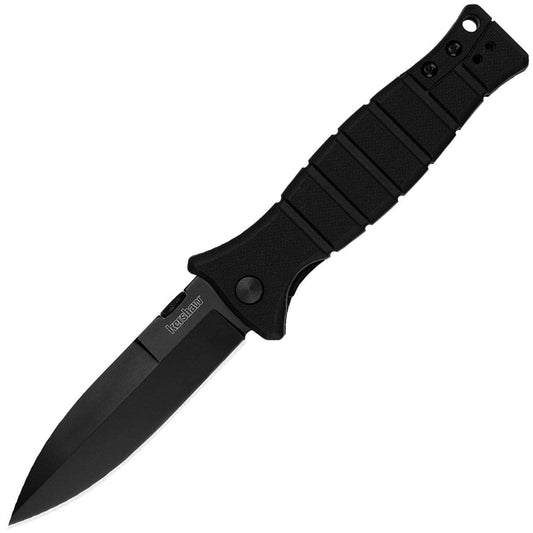 Kershaw XCOM, 3.6" Black Blade, Black GFN Handle - 3425