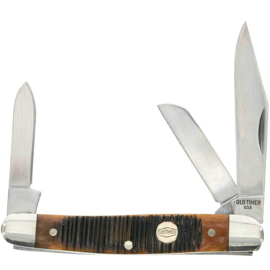 Old Timer 34OTG Middleman, Generational Series, 3 Blades, Chestnut Bone Handle - 1149145