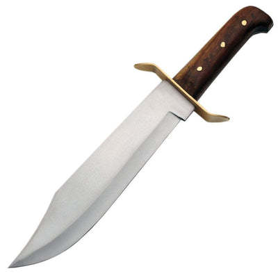 Rite Edge Bowie Knife, 15" Overall Length, Wood Handle, Sheath