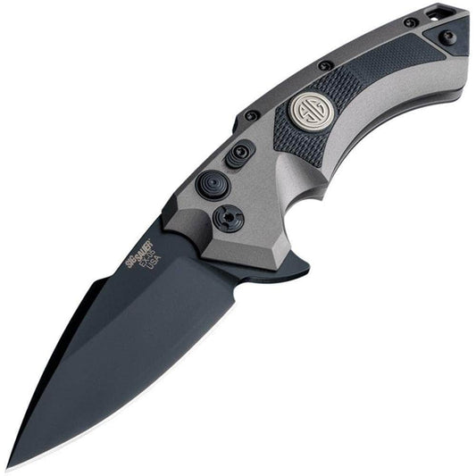 Hogue SIG X5 Tactical Flipper, 3.5" Blade, Aluminum/G10 Handle - 36572