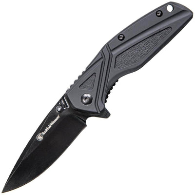 Smith & Wesson SW1101, 3" Blade, Rubberized Aluminum Handle - 1084308