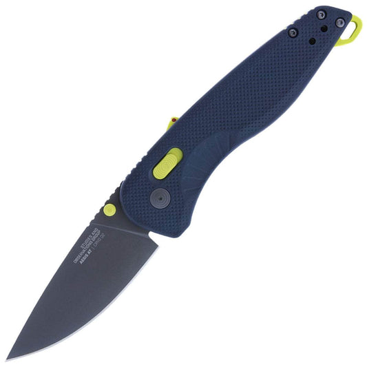 SOG Aegis AT Indigo & Acid, 3.13" D2 Assisted Blade, GRN Handle - 11-41-03-57