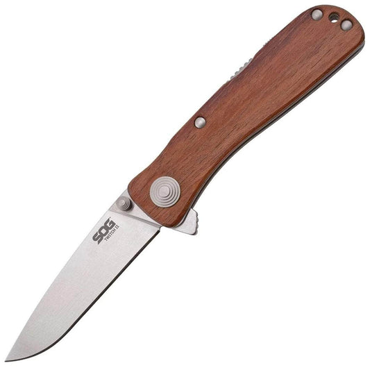 SOG Twitch II, 2.65" Assisted Blade, Rosewood Handle - TWI17