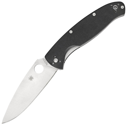 Spyderco Resilience, 4.25" Blade, Black G-10 Handle - C142GP