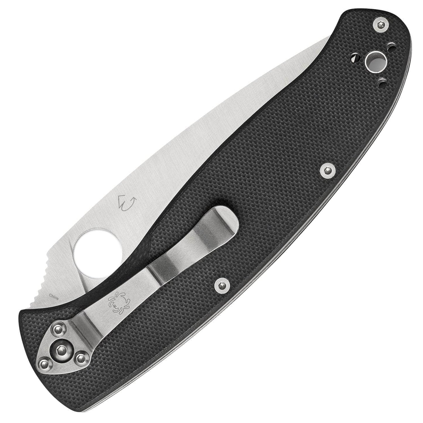 Spyderco Resilience, 4.25" Blade, Black G-10 Handle - C142GP
