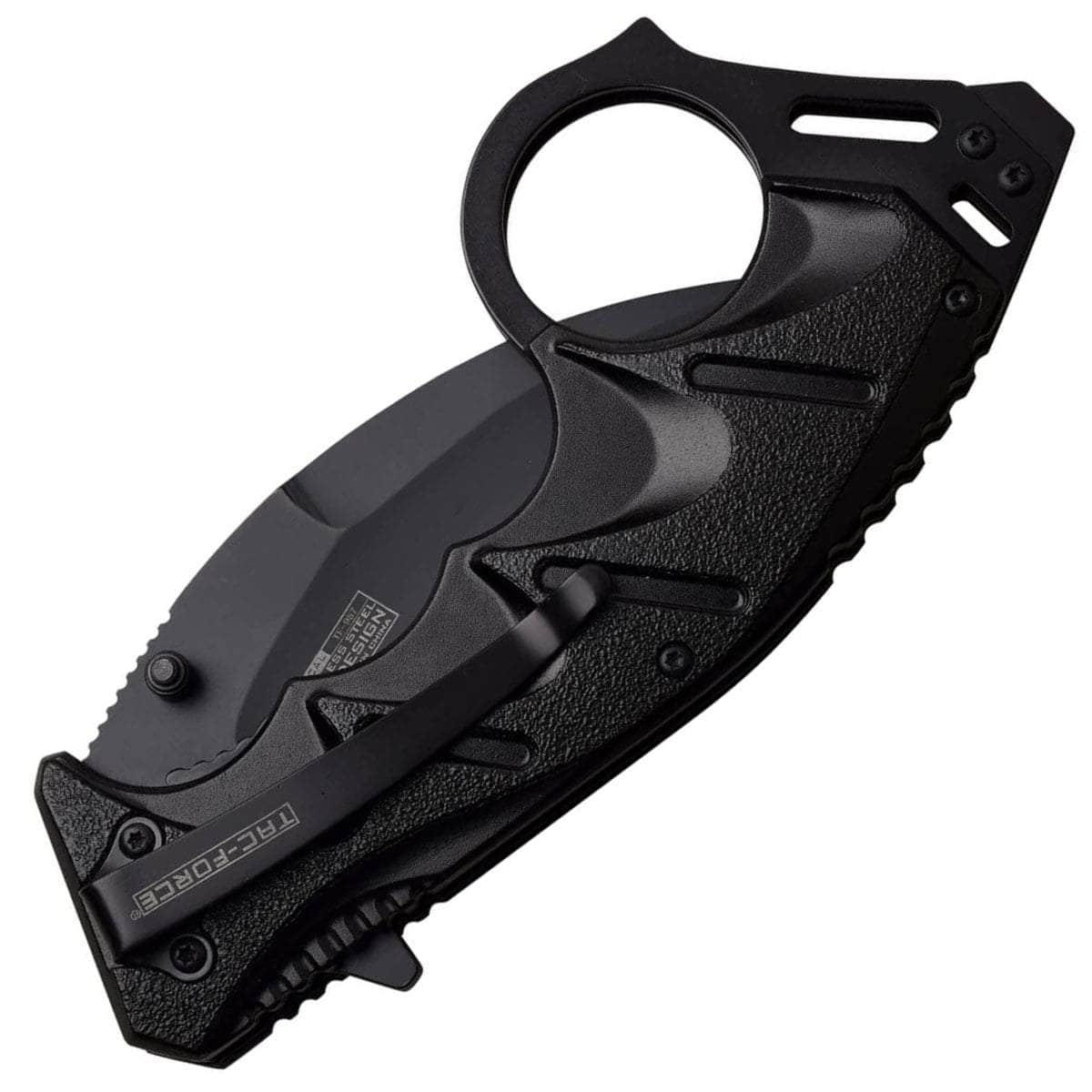 Tac-Force Tactical Karambit, 3.5" Assisted Blade, Aluminum Handle - TF-957BK