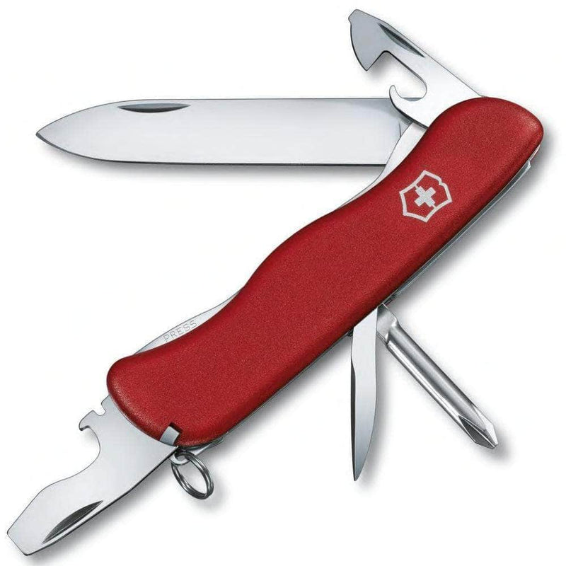 [Open Box: Like New] Victorinox Adventurer Swiss Army Knife, Red Handle, 11 Functions - 0.8453