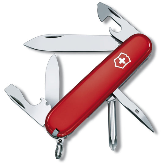 Victorinox Tinker Swiss Army Knife, 3.6" Closed, 12 Functions